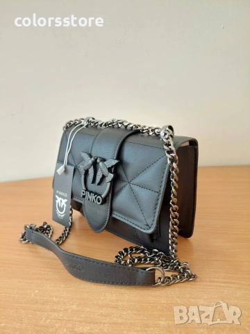 Черна чанта Pinko0/SG375, снимка 2 - Чанти - 53788286