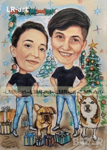 КАРИКАТУРИ , ШАРЖ от снимка, рисувам ръчно, снимка 5 - Картини - 39223865