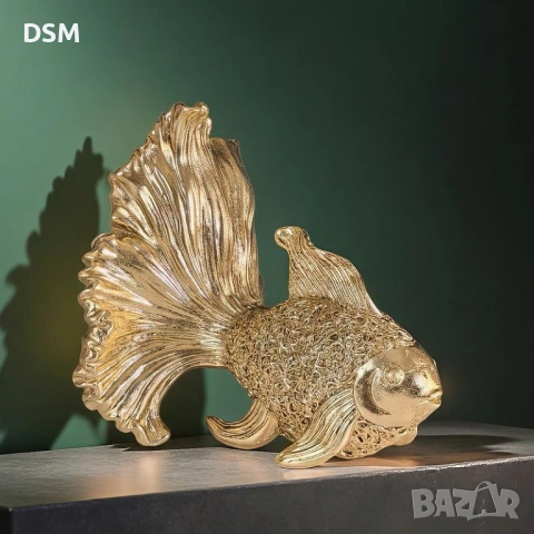 Нова Статуетка Риба - Фигура за Декорация Риби - 16см, снимка 2 - Статуетки - 51728460