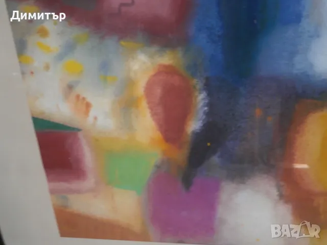 Акварел Димитър Петров 92х72см., снимка 5 - Картини - 48909357