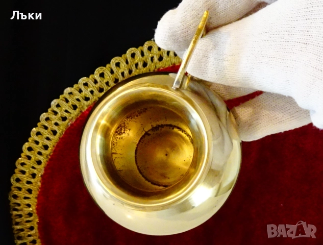 Бронзова кана,каничка,латиера. , снимка 5 - Антикварни и старинни предмети - 52216585