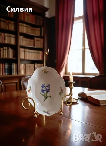 Чинийка *Meissen* , снимка 11 - Антикварни и старинни предмети - 53256387