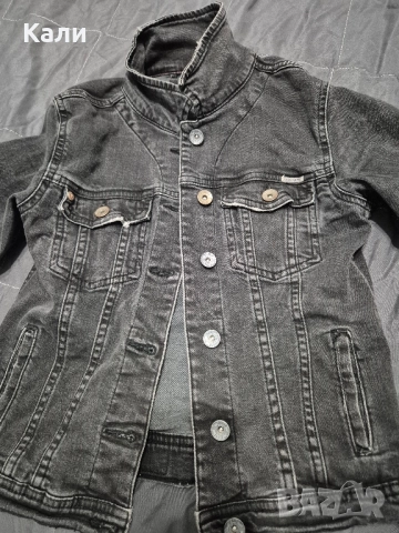 дамско черно дънково яке 