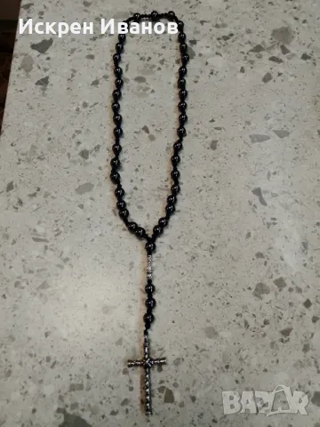 Разпятие, Кулие, Мъжки Гердан Хематит/Лазурит и Вулканичен Камък, снимка 4 - Други - 41168321