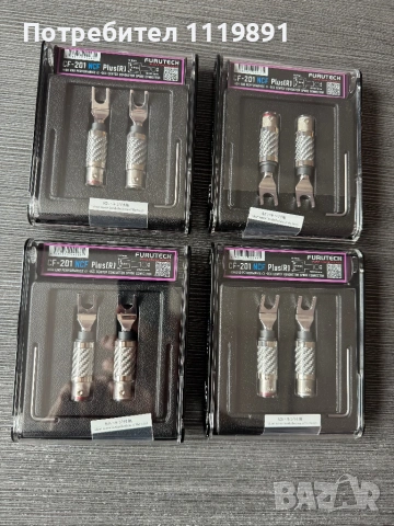 FURUTECH NCF CF 201 plus R high end performance Spade connector, снимка 3 - Аудиосистеми - 53566210