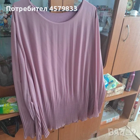 Дамска блуза в цвят пепел от рози, снимка 3 - Блузи с дълъг ръкав и пуловери - 53453770