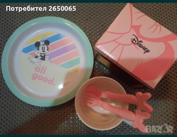Детски комплект Disney Minnie Mouse хранене, снимка 3 - Детски комплекти - 42478567