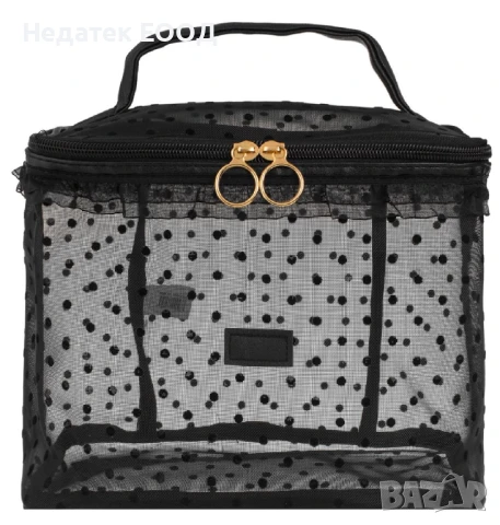 Плажен несесер, Черен, 23x15x19см.