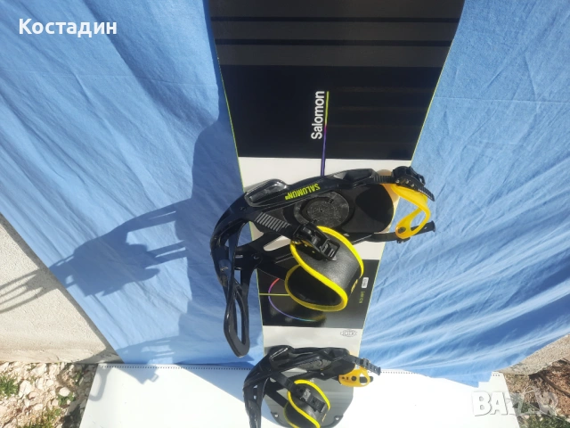 Сноуборд 162см. Salomon Huck Knife RTL  с автомати, снимка 5 - Зимни спортове - 53623713