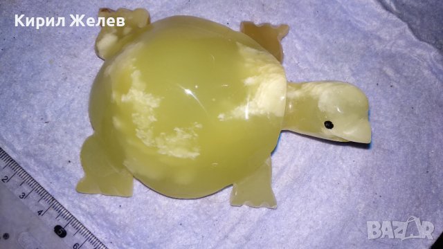 КРАСИВА ГОЛЯМА КОСТЕНУРКА от МРАМОРЕН ОНИКС АРТ ФИГУРКА СТАТУЕТКА МАЙСТОРСКА РЪЧНА ИЗРАБОТКА 33995, снимка 8 - Статуетки - 38927481