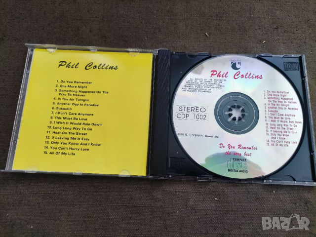 Продавам CD The very best Phil Collins Do you remember Unison, снимка 2 - CD дискове - 36440783