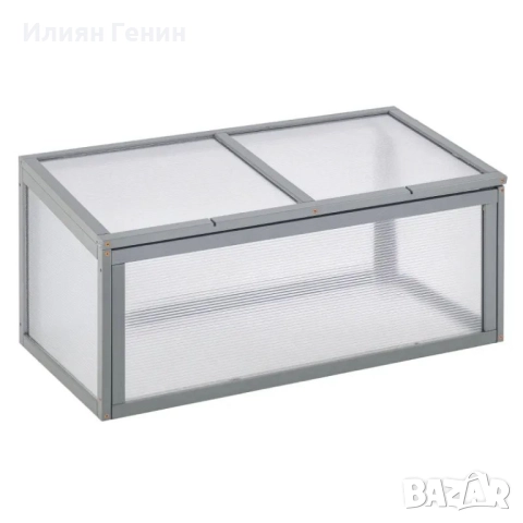 Оранжерия Outsunny от дърво и поликарбонат