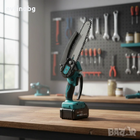 Комплект 3 в 1 от акумулаторна лозарска ножица, акумулаторен мини верижен трион и телескопичен прът, снимка 4 - Моторни триони/резачки - 53791085