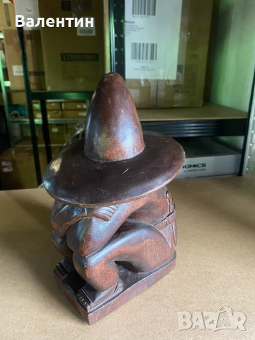 Дървена ръчно изработена фигура, снимка 2 - Статуетки - 51952000