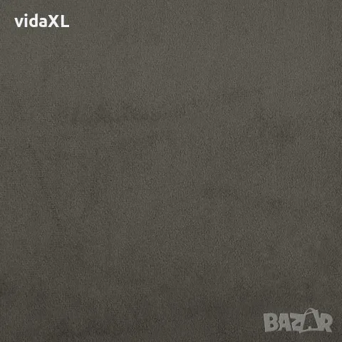 vidaXL Въртящ се офис стол, тъмносив, кадифе, снимка 8 - Столове за офис - 56147113