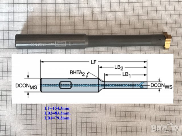 Карбидна фреза със сменяема пластина SANDVIK, снимка 2 - Други инструменти - 35668655