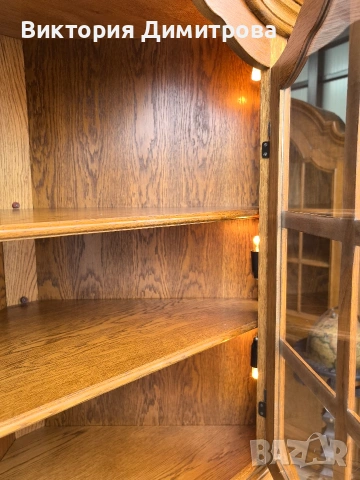 Ъглова витрина Антик , снимка 7 - Секции и витрини - 53611591