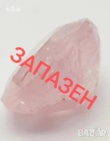 САПФИР - 5,10cts. 💯 % естествен,Рядък Прасковено - розов 