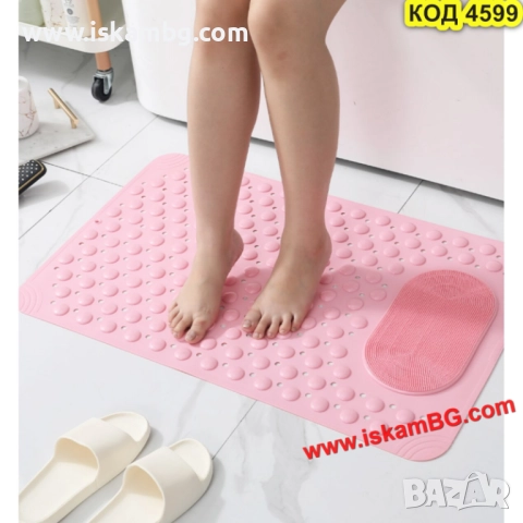 Масажна подложка за баня против хлъзгане – розов цвят - КОД 4599, снимка 2 - Други стоки за дома - 51965948