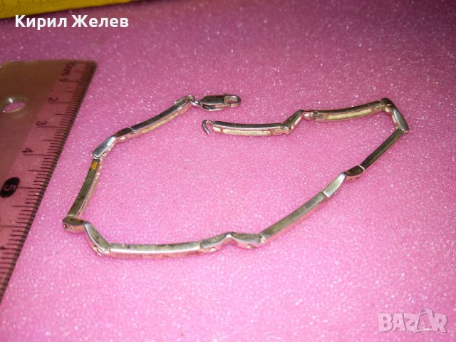 СТИЛНА ВИНТИДЖ АРТ СРЕБЪРНА ГРИВНА СРЕБРО 925 с ЦИКОНИ ЧАСТ от КОМПЛЕКТ 41924, снимка 12 - Гривни - 44394288