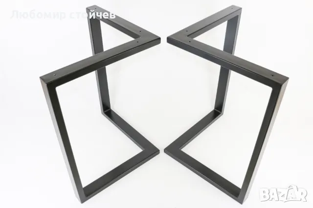 Метални крака за маса, бюро, пейка, цената е за 1бр., снимка 10 - Маси - 47690459