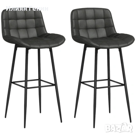Бар столове HOMCOM, комплект от 2