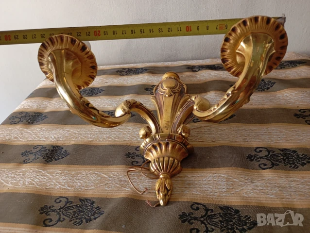 Бароков аплик за стена, снимка 2 - Лампи за стена - 51030085