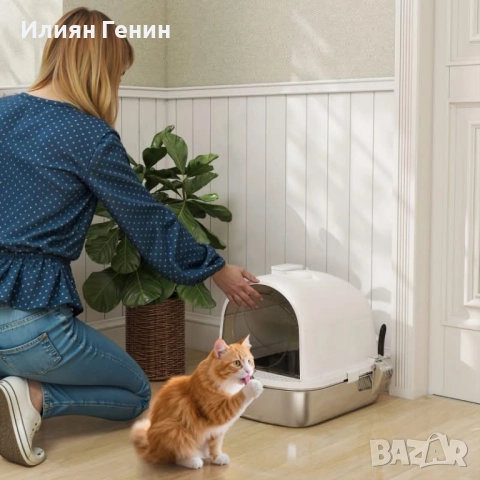 Затворена котешка тоалетна, снимка 2 - За котки - 52823610