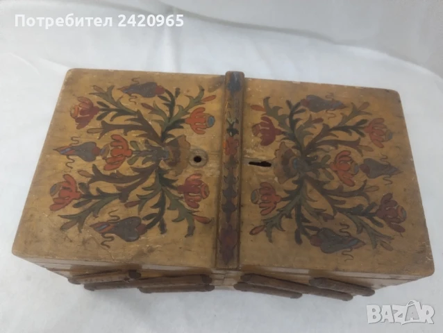 Старинна кутия за съхранение , снимка 3 - Антикварни и старинни предмети - 51111009