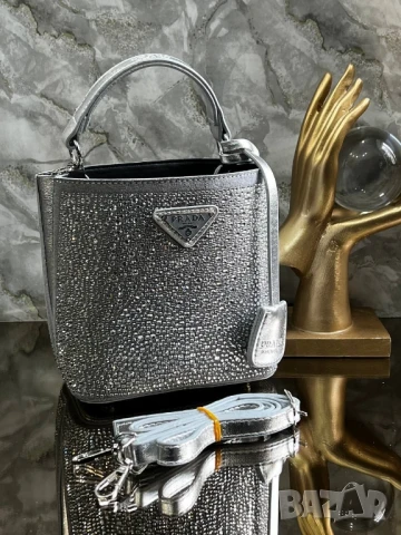 чанти с камъни prada , снимка 6 - Чанти - 50672077