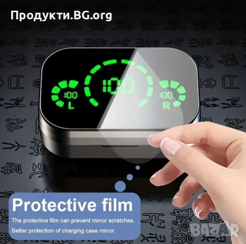 Wireless Headset с LED дисплей и 9D звук – Bluetooth 5.3, снимка 5 - Bluetooth слушалки - 51076994