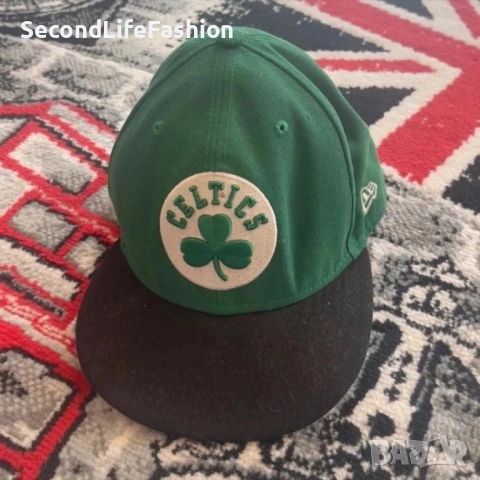 Бейзболна шапка New Era 9FIFTY Boston Celtics NBA, черно зелено размер 7 1/2.