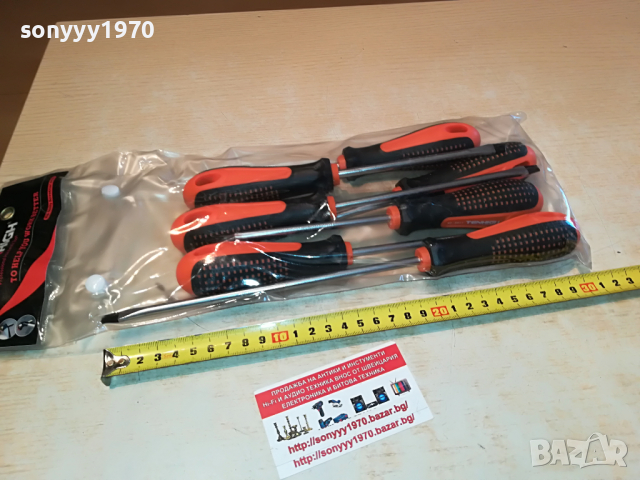 TENHIGH 6БР ЯКИ ОТВЕРТКИ ПРАВИ И КРЪСТАТИ 0604222103, снимка 4 - Отвертки - 36369698