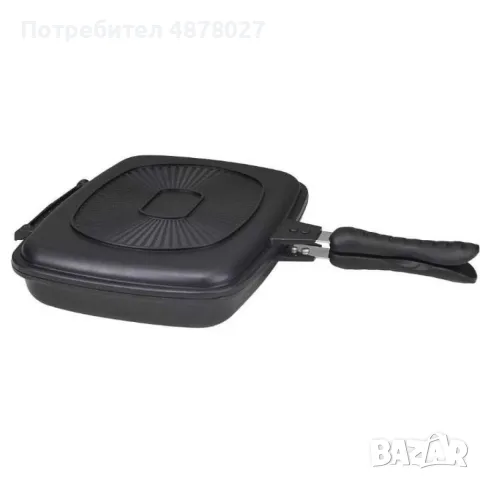 Тиган грил, двоен 32x25cm, снимка 4 - Съдове за готвене - 55790731