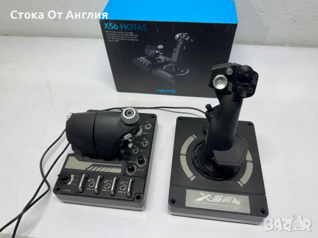 Джойстик контролер Logitech X56 HOTAS, снимка 2 - Аксесоари - 53809177
