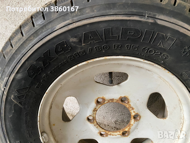 215/80 R15 Гуми с джанти 4 броя, снимка 2 - Гуми и джанти - 44532864