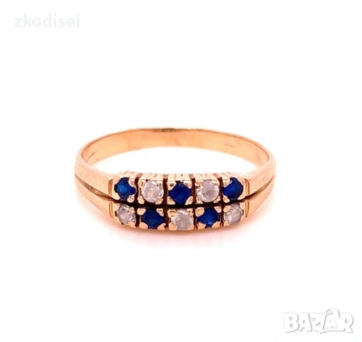 Златен дамски пръстен 2,25гр. размер:54 14кр. проба:585 модел:35349-5