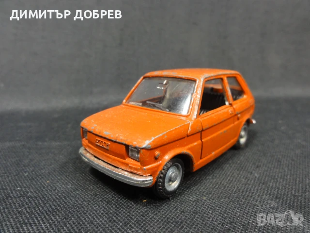 1/43 MEBETOYS ITALY FIAT 126 СТАРА РЕТРО МЕТАЛНА КОЛИЧКА, снимка 1