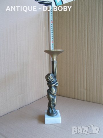 Бронзова статуетка-свещник "Олимпийското Момче", снимка 1 - Статуетки - 34226078