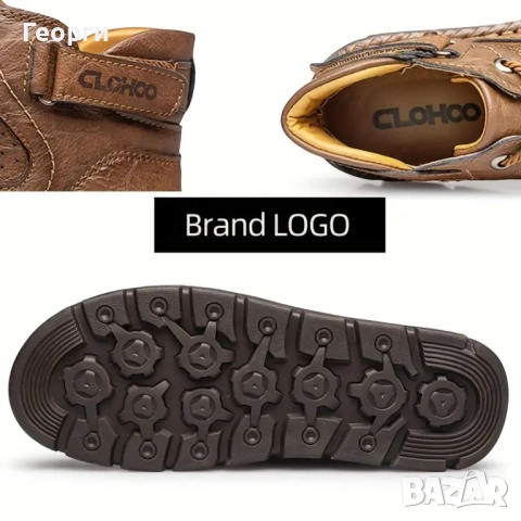 CLOHOO мъжки, модерни, високи обувки, снимка 3 - Мъжки боти - 51706647