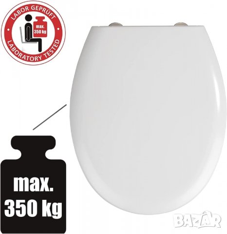 Тоалетна седалка WENKO Rieti с автоматично спускане., снимка 2 - Други - 40057350