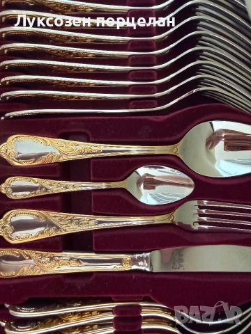 Комплект прибори за хранене SOLINGEN – EBEL Gold Collection – 70 части., снимка 14 - Прибори за хранене, готвене и сервиране - 53782192