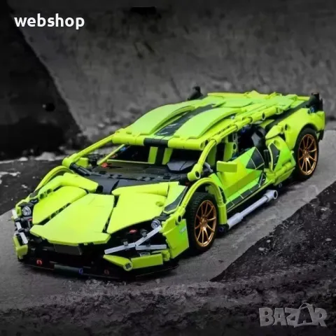 Конструктор Спортен автомобил Lamborghini 1280 части, 1:14 , Съвместим с Lego