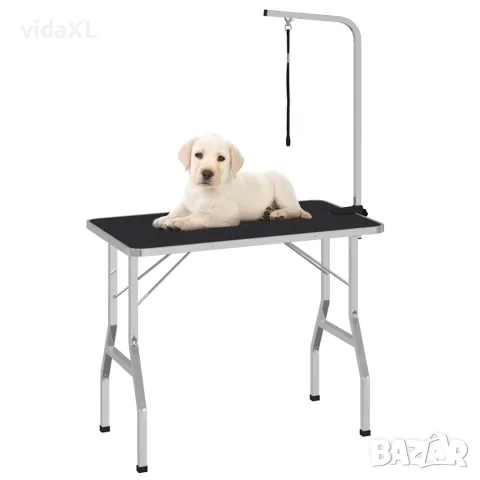 vidaXL Регулируема маса за груминг на кучета с 1 каишка, снимка 3 - За кучета - 56146230