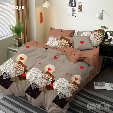 Двулицево спално бельо, 6 части - Модел WS17731, снимка 1