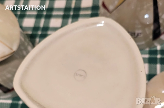 Порцеланов сервиз за подправки СИП и български плата , снимка 3 - Чинии - 32858762