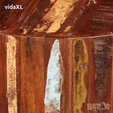 vidaXL Маса за кафе, кръгла, масивно регенерирано дърво, снимка 9 - Маси - 56146324