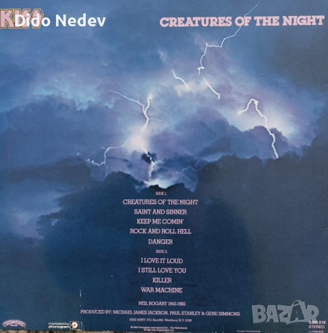 Грамофонна Плоча (Kiss - Creatures Of The Night), снимка 2 - Грамофонни плочи - 51945941
