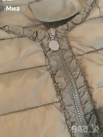 Дамско яке цвят каки с къдрички, снимка 5 - Якета - 50424272