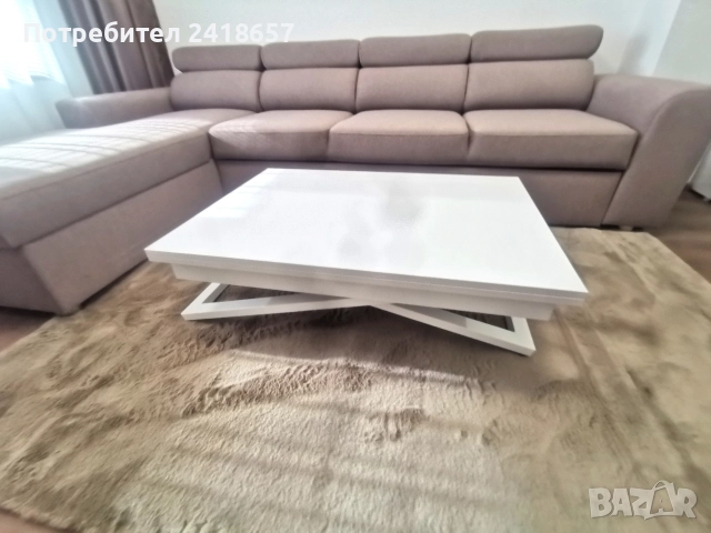 Разтегателна маса 2 в 1 , снимка 3 - Маси - 52652128